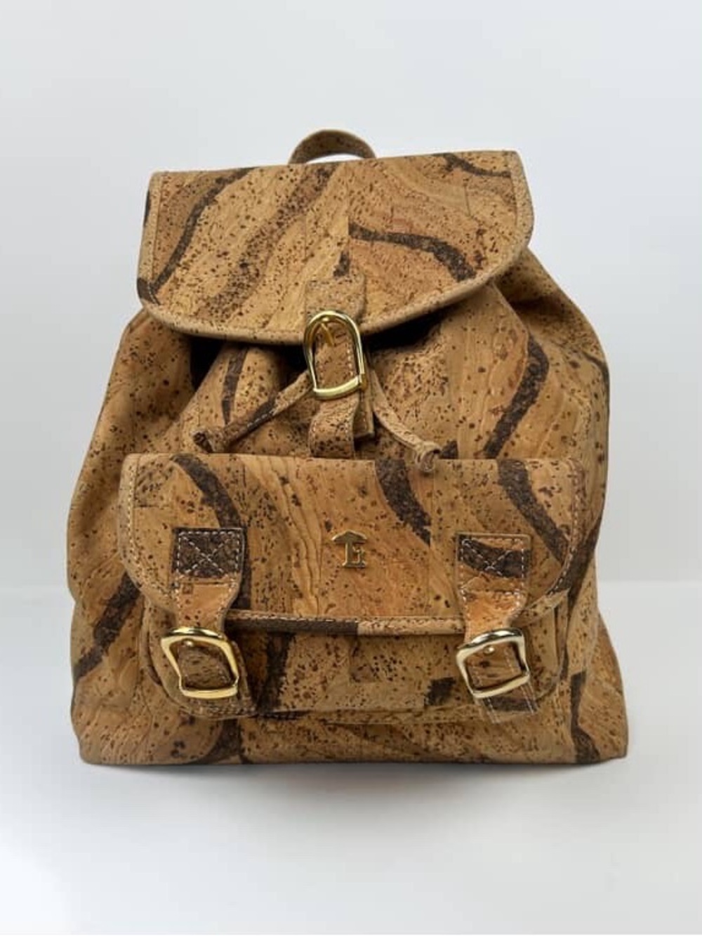 Artelusa Portuguese Cork Backpack | Vegan Cork Leather Drawstring Travel Bag